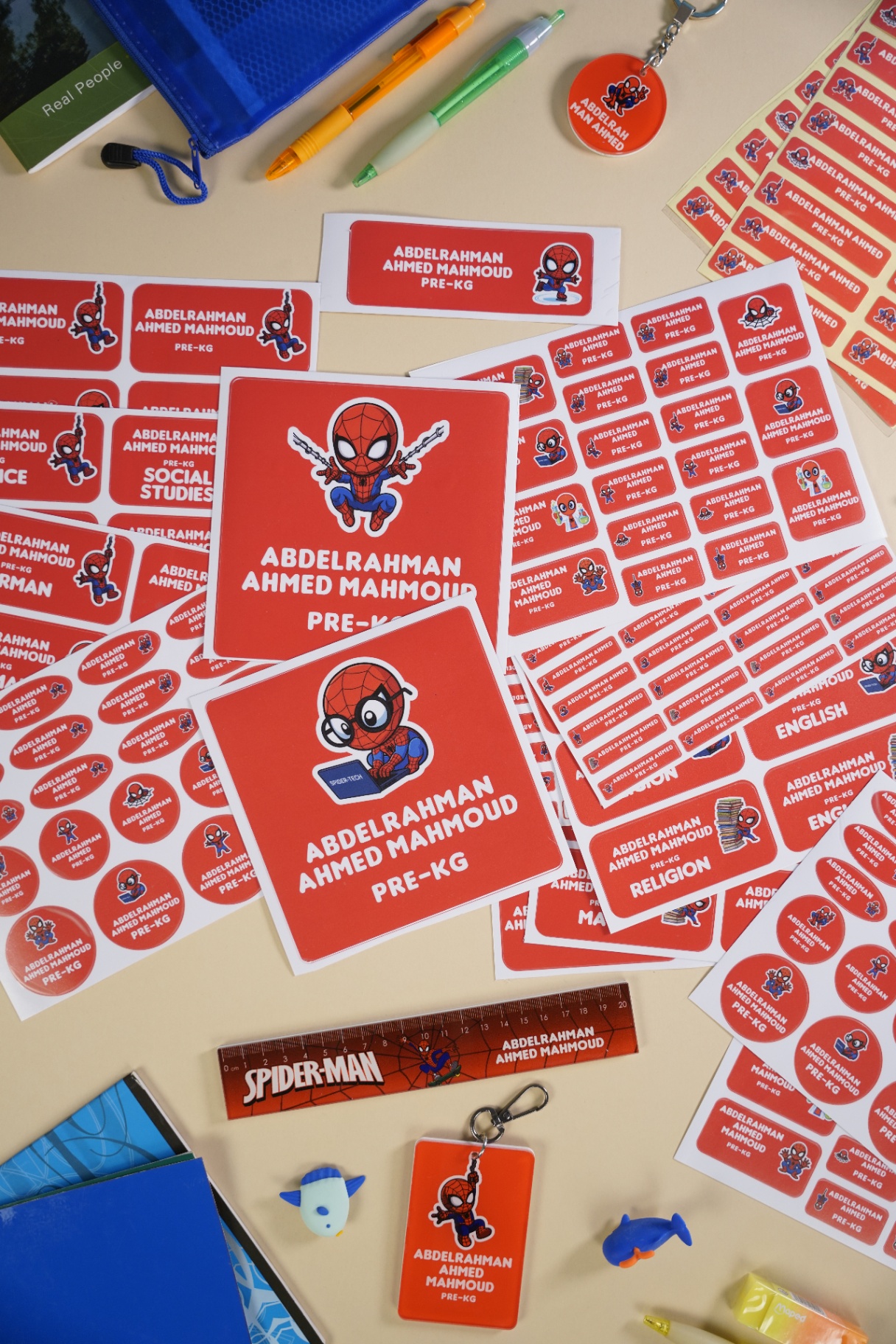 Personalized school labels
