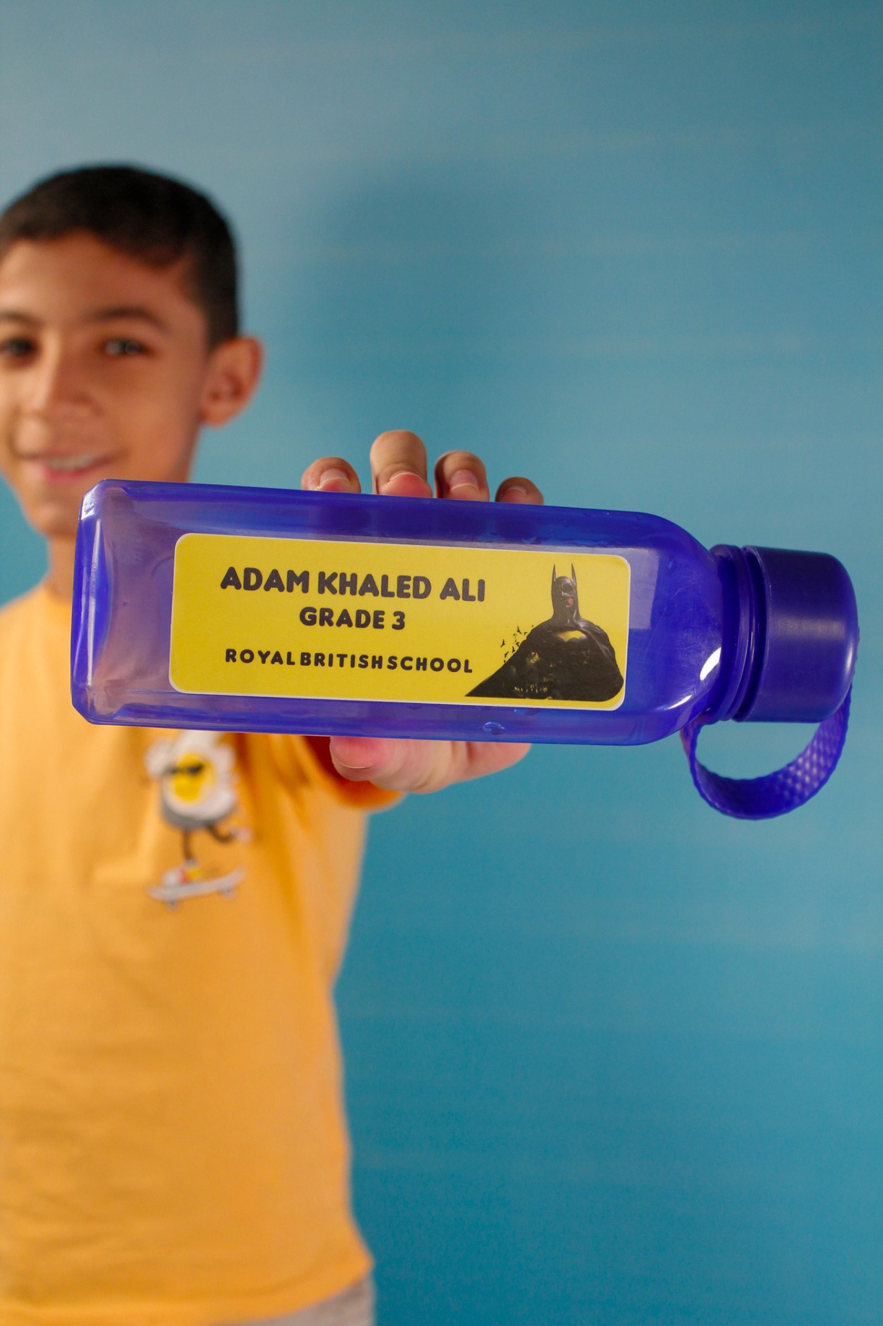 Personalized school labels on kids' items